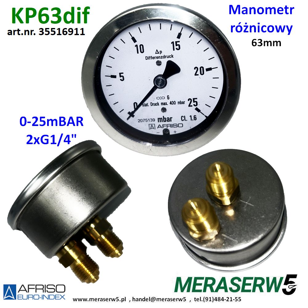 KP63dif 0 25mBAR Afriso 35516911