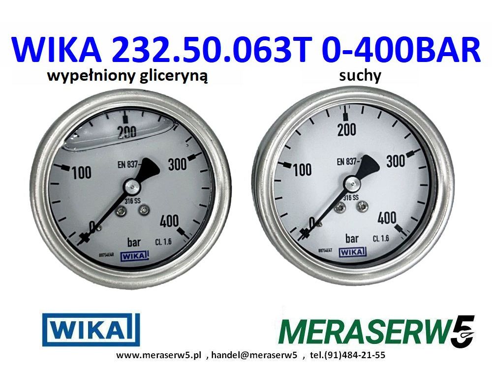 WIKA232.50.063T 400BAR down