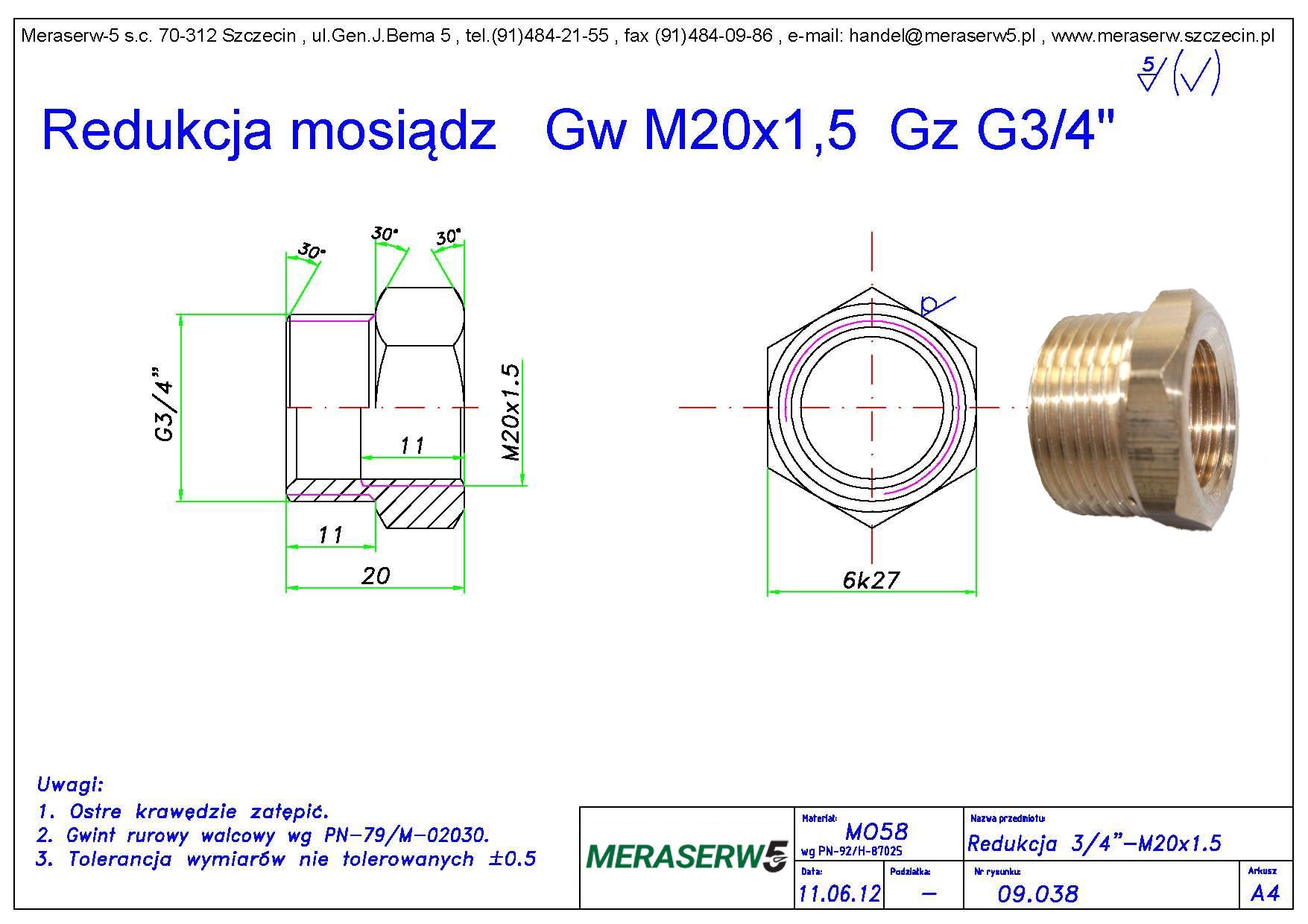 Redukcja GwM20Gz34