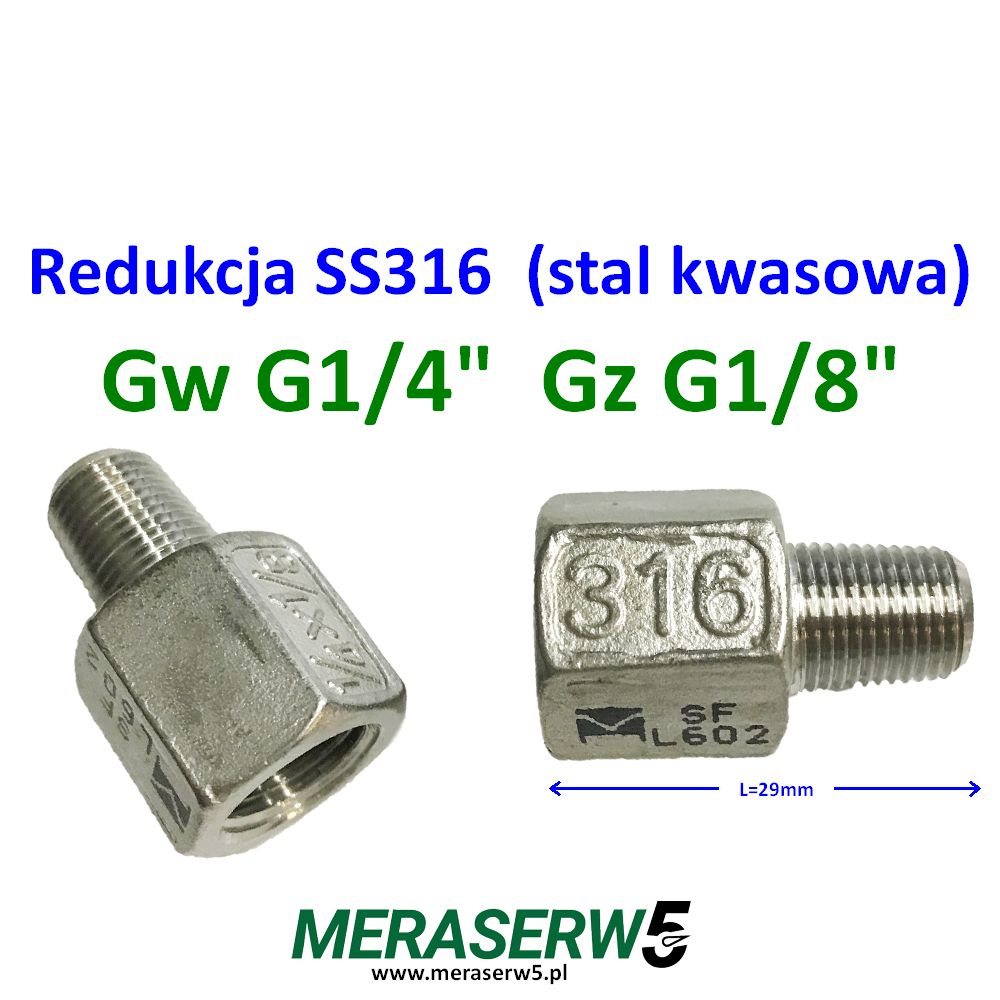 Redukcja 14 18 SS316