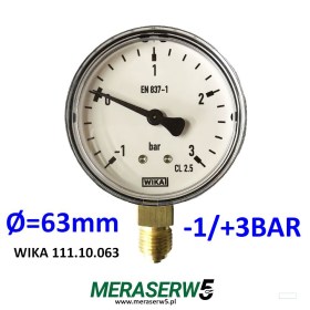 MW63R/111.10.063    WIKA -1+3BAR