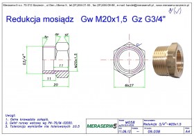 Gw M20x1,5  Gz G3/4
